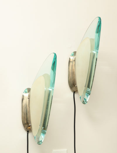 No. 1552 Sconces by Max Ingrand for Fontana Arte