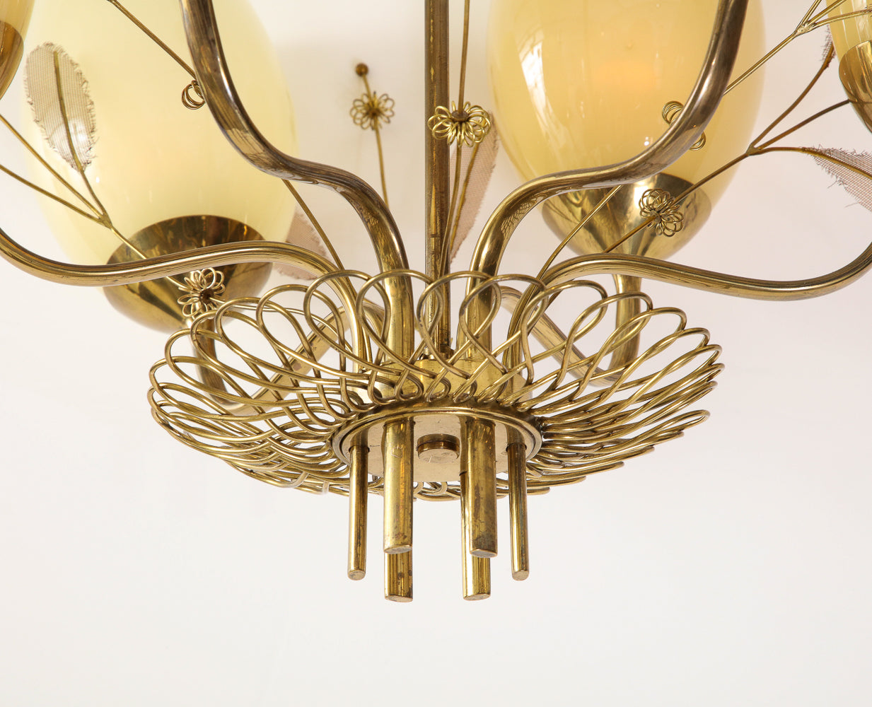 Six Light Ceiling Fixture by Paavo Tynell