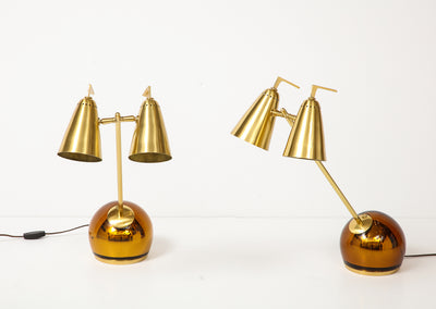 Pair of Seguso Doppio Table Lamps by Roberto Giulio Rida