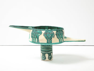Rare Footed Bowl by Salvatore Meli
