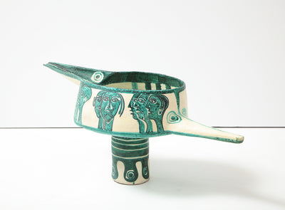 Rare Footed Bowl by Salvatore Meli
