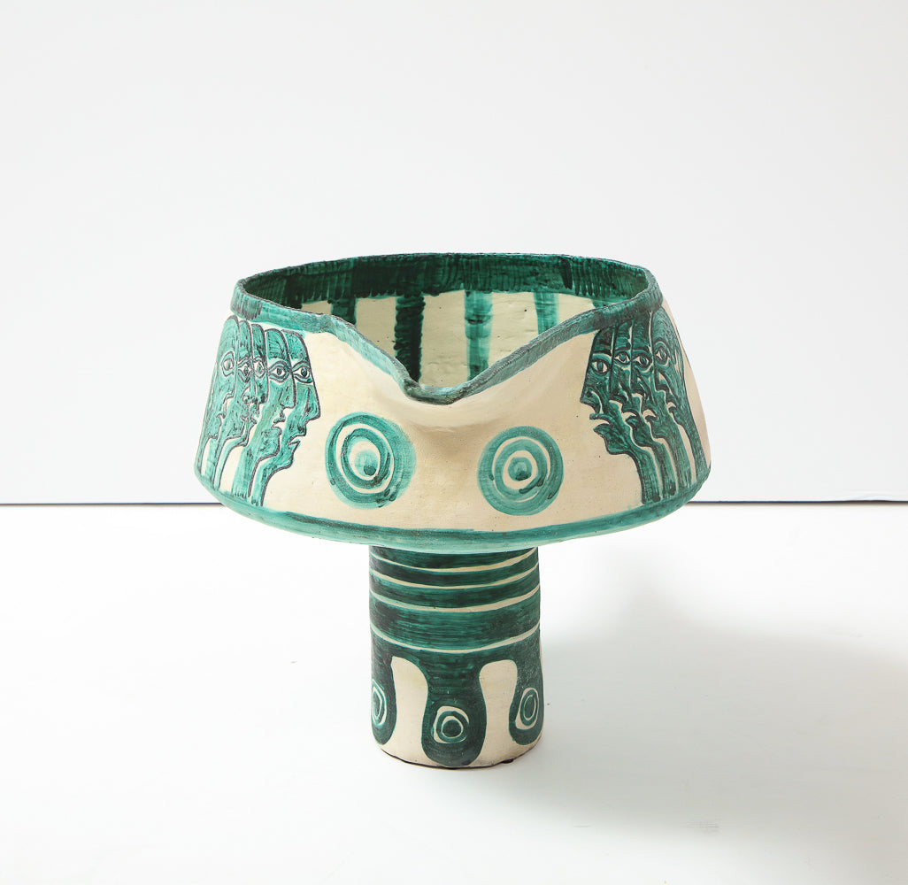 Rare Footed Bowl by Salvatore Meli