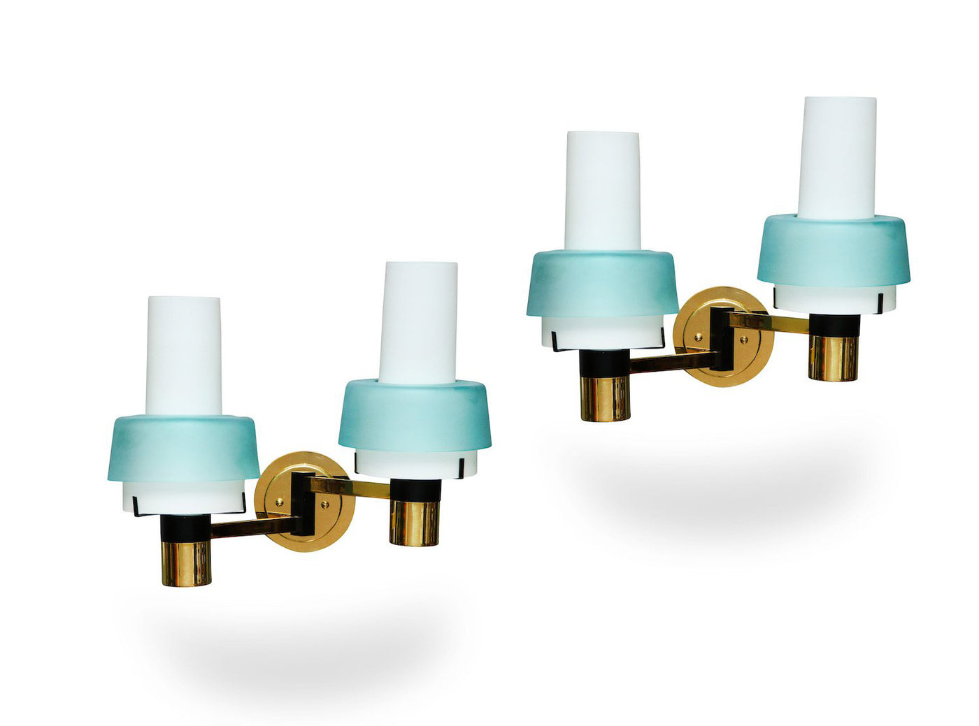 Pair of Two-Arm Sconces By Stilnovo