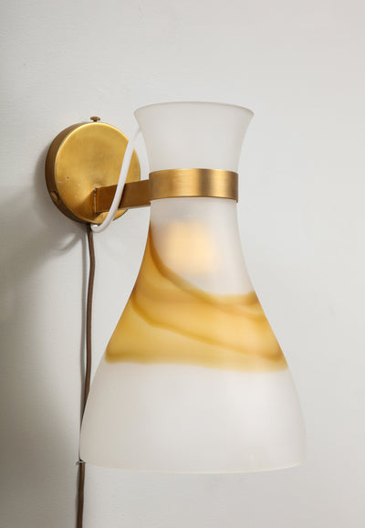 Rare 802 Wall Lights by Tobia Scarpa for Venini