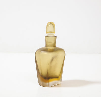 Inciso Glass Bottle with Stopper by Paolo Venini