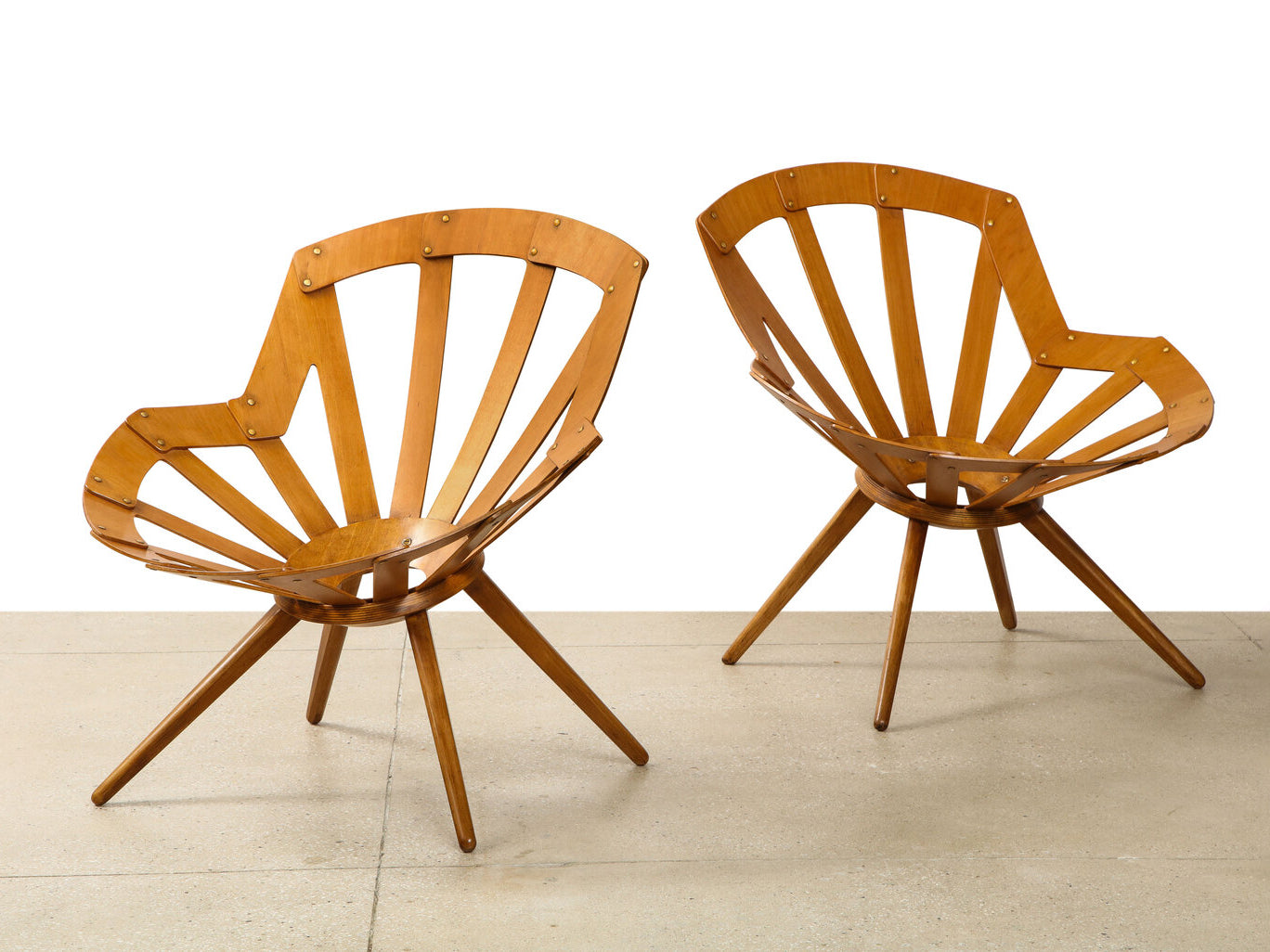 Rare Pair of Chairs By Vittorio Gregotti, Lodovico Meneghetti, & Giotto Stoppino