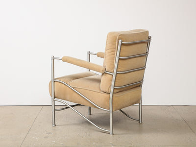 Machine Age Aluminum Lounge Chair by Warren McArthur